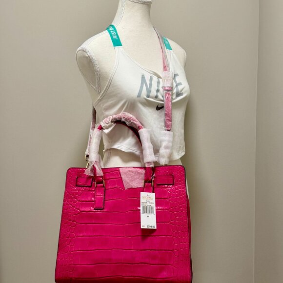 Michael Kors Dillon Embossed Crocodile Large Tote - Picture 2 of 5